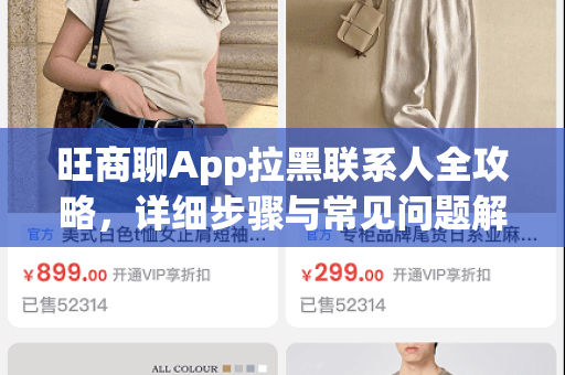 旺商聊App拉黑联系人全攻略，详细步骤与常见问题解答-第1张图片-旺商聊官网-官方下载